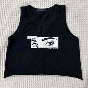 Brandy Melville Graphic Cropped Tank